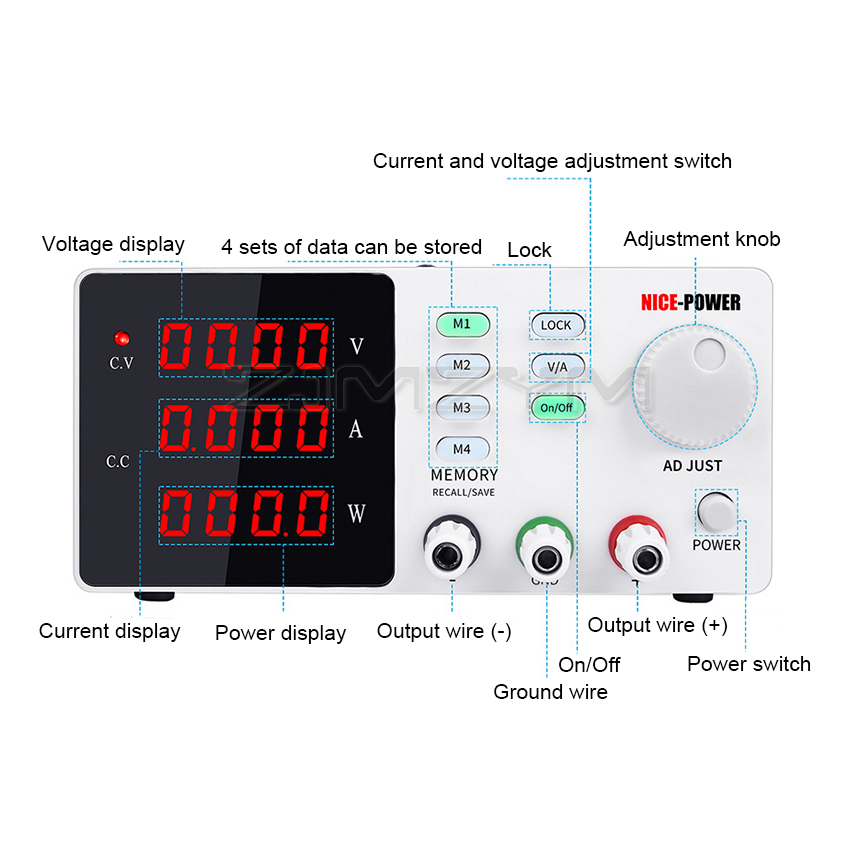 Lab Programmeerbare Vind Gereg - High Precision Adjustable Lab Power Supply 120V 3A recensie en prijs